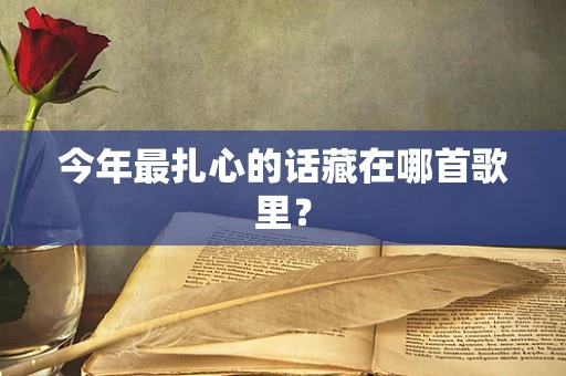 今年最扎心的话藏在哪首歌里？