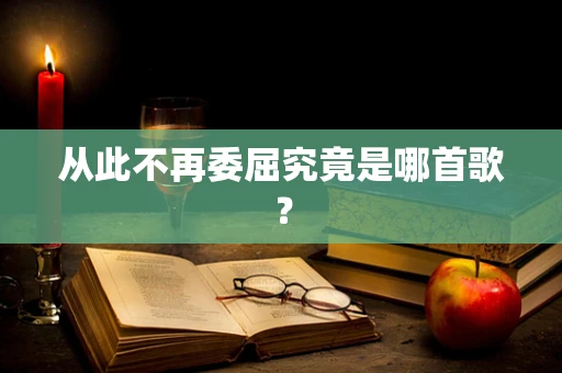 从此不再委屈究竟是哪首歌？