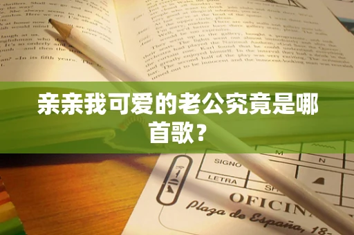 亲亲我可爱的老公究竟是哪首歌？