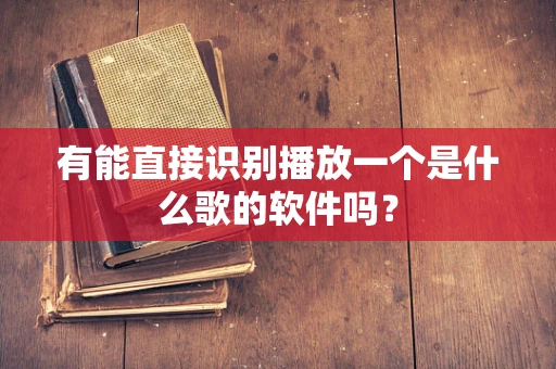 有能直接识别播放一个是什么歌的软件吗？