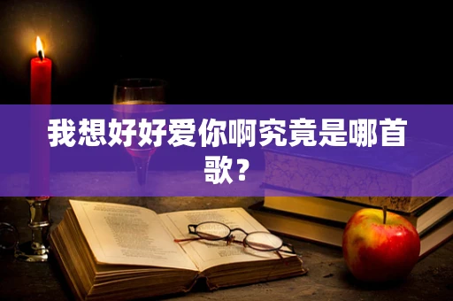 我想好好爱你啊究竟是哪首歌？