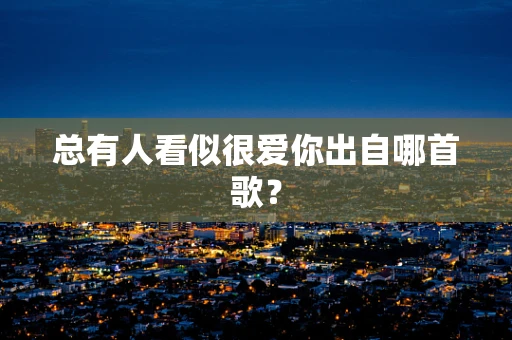 总有人看似很爱你出自哪首歌？
