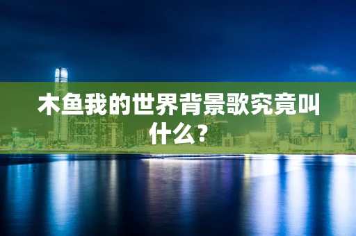 木鱼我的世界背景歌究竟叫什么？