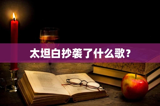 太坦白抄袭了什么歌？