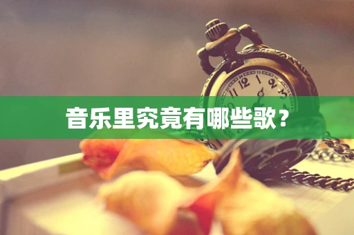 音乐里究竟有哪些歌？