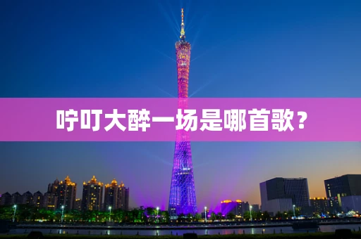 咛叮大醉一场是哪首歌？