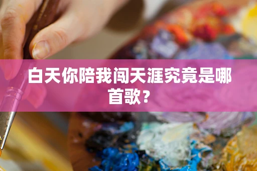 白天你陪我闯天涯究竟是哪首歌？