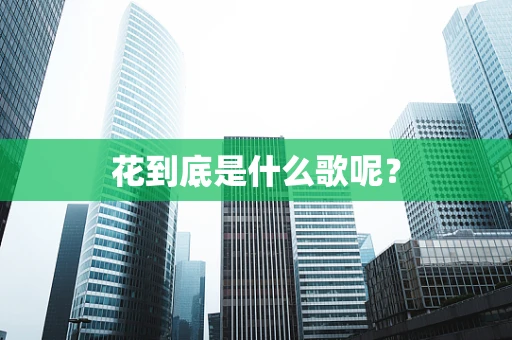 花到底是什么歌呢？