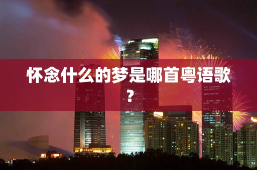 怀念什么的梦是哪首粤语歌？