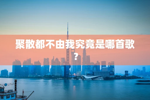 聚散都不由我究竟是哪首歌？