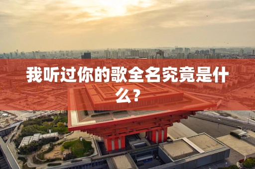 我听过你的歌全名究竟是什么？