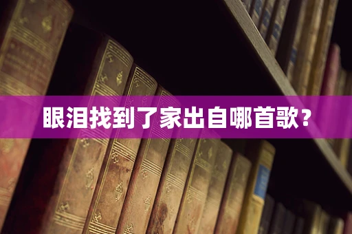 眼泪找到了家出自哪首歌？