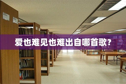 爱也难见也难出自哪首歌？