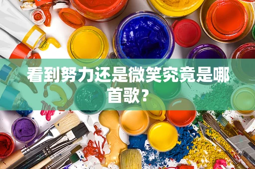 看到努力还是微笑究竟是哪首歌？