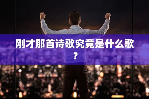 刚才那首诗歌究竟是什么歌？