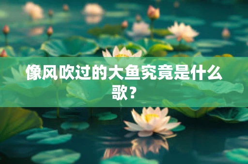 像风吹过的大鱼究竟是什么歌？