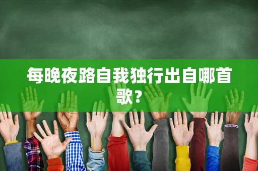 每晚夜路自我独行出自哪首歌？