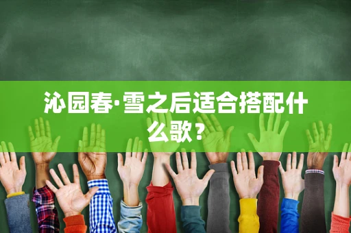 沁园春·雪之后适合搭配什么歌？