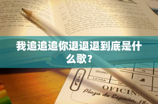 我追追追你退退退到底是什么歌？