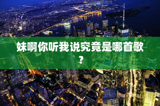 妹啊你听我说究竟是哪首歌？