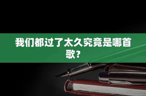 我们都过了太久究竟是哪首歌？