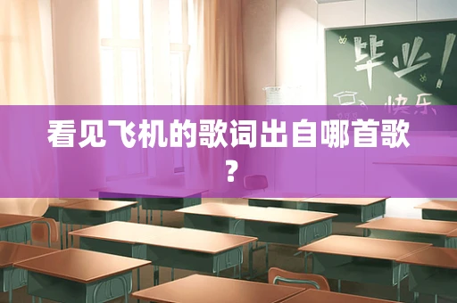 看见飞机的歌词出自哪首歌？