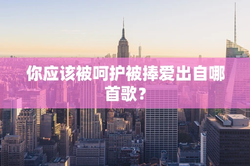 你应该被呵护被捧爱出自哪首歌？