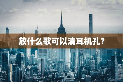 放什么歌可以清耳机孔？