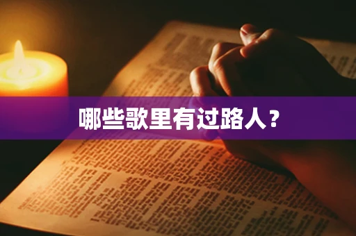 哪些歌里有过路人？