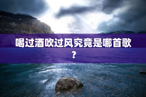 喝过酒吹过风究竟是哪首歌？