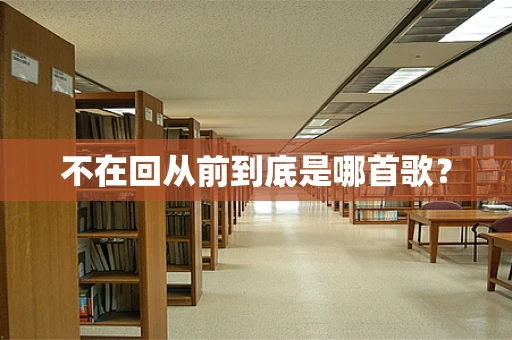 不在回从前到底是哪首歌？