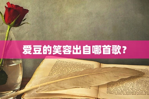 爱豆的笑容出自哪首歌？