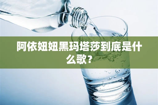 阿依妞妞黑玛塔莎到底是什么歌？
