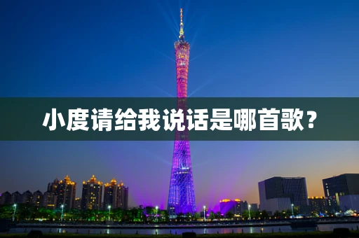 小度请给我说话是哪首歌？
