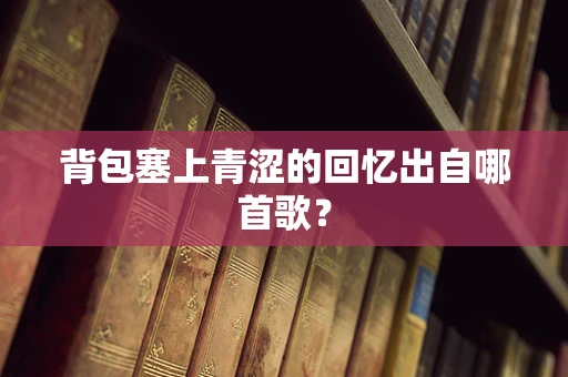 背包塞上青涩的回忆出自哪首歌？
