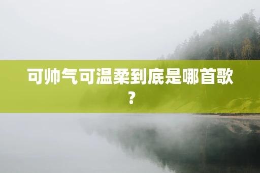 可帅气可温柔到底是哪首歌？