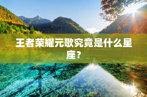 王者荣耀元歌究竟是什么星座？