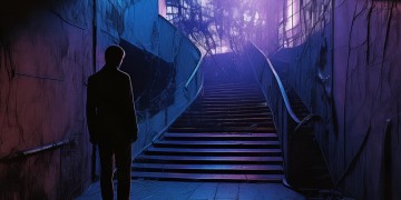 望着黑漆漆的楼梯出自哪首歌？